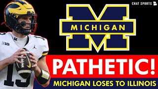 Michigan Football LOSES To Illinois  Instant Reaction amp James Yoders Rant Season Is OVER [upl. by Tabib638]