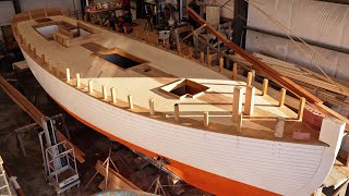 Traditional wood boatbuilding  deck hatches amp more [upl. by Apfelstadt]