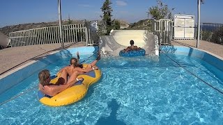 Rafter Water Slide at WaterPark Faliraki [upl. by Grani]