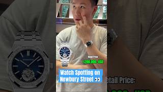 JZ0 Luxury Watch Spotting on Newbury Street 🤯 Which one was your favorite👀 newbury boston [upl. by Attenahs]