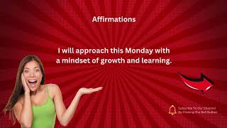 10 LifeChanging Affirmations for a Powerful Monday  Stay Focused amp Build Your Future [upl. by Ennairak523]