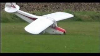 RC PLANE CRASH  QUARTER SCALE PIPER CUB STALLS  JON [upl. by Katie807]