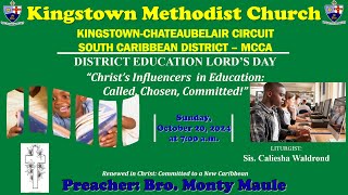 Kingstown Methodist Church  Sunday Morning Worship Service October 20 2024 at 700 AM [upl. by Nakasuji166]