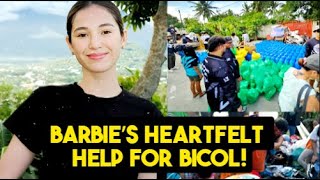 Barbie Imperial Leads Donation Drive for Bicol After Typhoon Kristine [upl. by Rramo]