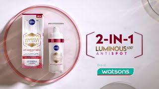 NIVEA Luminous630  Reduce All Types of Dark Spots in 2 weeks [upl. by Uriah295]