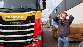 Het klokje rond op pad met de SCANIA oa lossen in de mooie stad achtâh de dùine [upl. by Haram658]