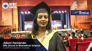 Ms Adoni Fernando BSc Hons Biomedical Science graduated student shared her experience [upl. by Ahsiuq478]