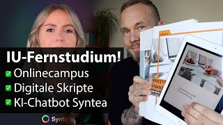 IUFernstudium 💻 Ich zeige Onlinecampus Skripte Syntea amp Co 2024 [upl. by Cerell]