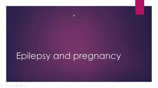 Epilepsy and pregnancy preconception care part 1 [upl. by Aleicarg947]