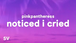 PinkPantheress  Noticed I Cried Lyrics [upl. by Adnirem]