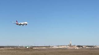 Qantas 7879 landing DallasFort Worth from Sydney [upl. by Amrak]