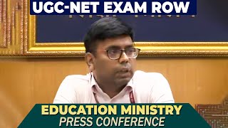 LIVE UGCNET EXAM ROW  Joint Secretary Ministry of Education Govind Jaiswal Addresses PC [upl. by Forrester306]