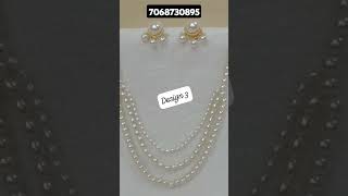 Pearl necklace Gold plated sets youtubeshorts jewelry dubaijewellery goldaccessories royal [upl. by Gnen758]