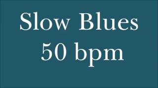 Drum Loop for Practice Slow Blues 50 Bpm [upl. by Nomrej]