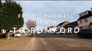 From Chadwell Heath to Romford  Cycling to Romford  East London  Redbridge  formerly Essex [upl. by Rehpotsirc]