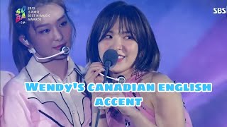 Redvelvet Wendy  Son Seungwan  speaking english confidently and nervously [upl. by Floridia]