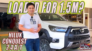 2023 Toyota Hilux Conquest 4x2 AT  360 Walkaround Review  Motorista Adventures [upl. by Jacques]