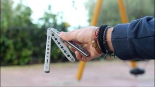 BALISONG tutorial  coltello a farfalla  spiegazione trick base HD  Joshua [upl. by Sissy]