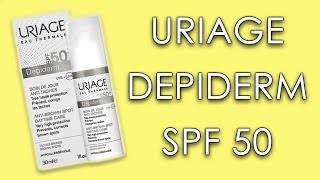 URIAGE DEPIDERM SPF 50  skin test short review amp INCI ingredients [upl. by Friederike215]