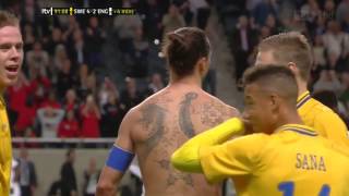 HD Ibrahimovic amazing goal vs England English commentary [upl. by Merle396]