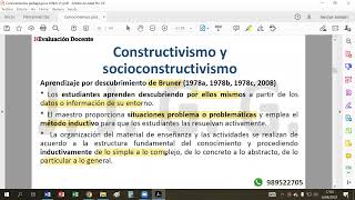 Constructivismo socioconstructivismo y enfoque por competencias proyectosunidades de aprendizaje [upl. by Noiraa60]