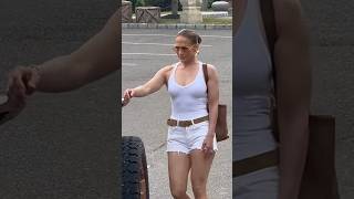 Jennifer Lopez Takes Selfies With Fans JLo Shorts [upl. by Albertine]