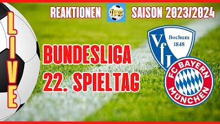 LIVE  Bundesliga  VfL Bochum vs FC Bayern [upl. by Nemraciram]