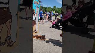 playing a carnival hammer game in Earl Bales Park [upl. by Thorner]