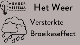 Natuurkunde uitleg Het Weer 4 Versterkte Broeikaseffect [upl. by Yerhcaz471]