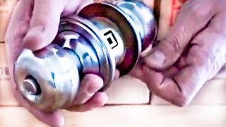 How to remove and replace a door knob without visible screws [upl. by Herbie]