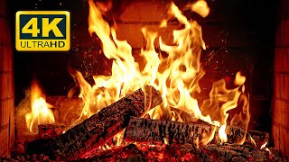 🔥 Cozy Fireplace 4K UHD Fireplace with Crackling Fire Sounds Christmas Fireplace Ambience [upl. by Ettevroc]