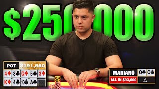 The LUCKIEST Poker Hand 100200 NL at Hustler Casino [upl. by Analli322]