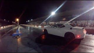 C43 AMG Vs Challenger SRT Hellcat drag race  Autódromo Culiacán [upl. by Anipsed]