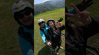 paragliding landing pokhara🪂🇳🇵 paraglidinginpokhara mountains paraglidinginnepal [upl. by Balcke]