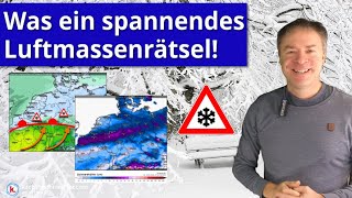 Was für eine Wetterlage Hochspannung durch Luftmassengrenze mit Schnee und Eisregen [upl. by Dnallor]