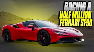 Racing A Ferrari SF90 Against My 900 HP TRX [upl. by Herriott]