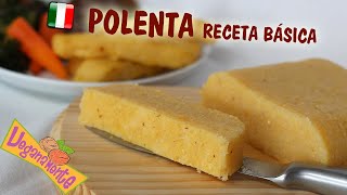 POLENTA Receta Básica y Fácil  Veganamente [upl. by Nelak]