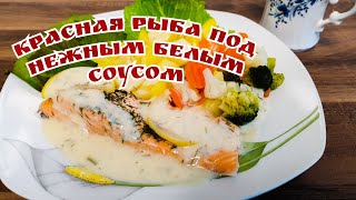 Красная рыба под белым нежным соусом  Термомикс рецепт Thermomix ® TM6 ТМ5 ТМ31 [upl. by Acissehc]