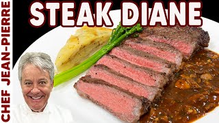 Steak Diane Ribeye Recipe  Chef JeanPierre [upl. by Ieluuk]