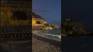 SOUTH OF FRANCE BEACH AT NIGHT southoffrance frenchriviera travel europeantravel shorts [upl. by Studnia]