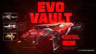 EVO VAULT PREDATORY COBRA MP40 greenabala freefireshorts eventfreefire [upl. by Yttig]