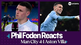 quotIM LOVING MY FOOTBALL AT THE MOMENTquot ❤️  Phil Foden  Man City 41 Aston Villa  Premier League [upl. by Johppah400]