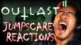 Markiplier Jumpscare Reactions  Outlast 2 [upl. by Dari524]