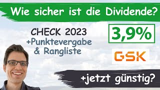 GSK GlaxoSmithKline Aktienanalyse 2023 Wie sicher ist die Dividende Jetzt günstig bewertet [upl. by Nylesaj747]