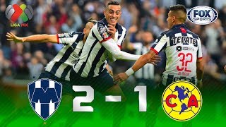 Monterrey  América 21  GOLES  Final Ida  Liga MX [upl. by Eirrok]