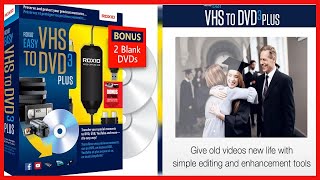 Roxio Easy VHS to DVD 3 Plus  VHS Hi8 V8 Video to DVD or Digital Converter  Amazon Exclusive [upl. by Dekeles]