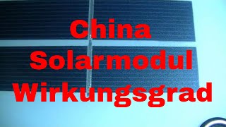 Solarmodule aus China Wirkungsgrad Berechnen  eflose 985 [upl. by Silisav]