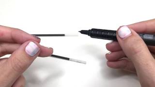 How to Refill the Zebra Pen STEEL X701 Ballpoint Retractable Pen [upl. by Ailaham889]