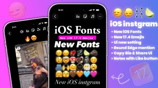 New update  iOS instgram in Android  New st insta update iOS 174 Emojis  reels Share Like [upl. by Wershba]