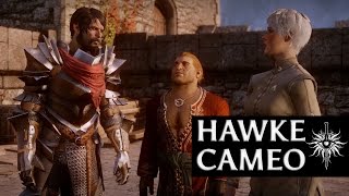 Dragon Age Inquisition  Hawke Cameo Merrill romance aggressive male [upl. by Dickie]